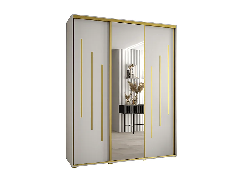 ARMOIRE DAVOS 9 À PORTES COULISSANTES 235,2/200/60 3 portes