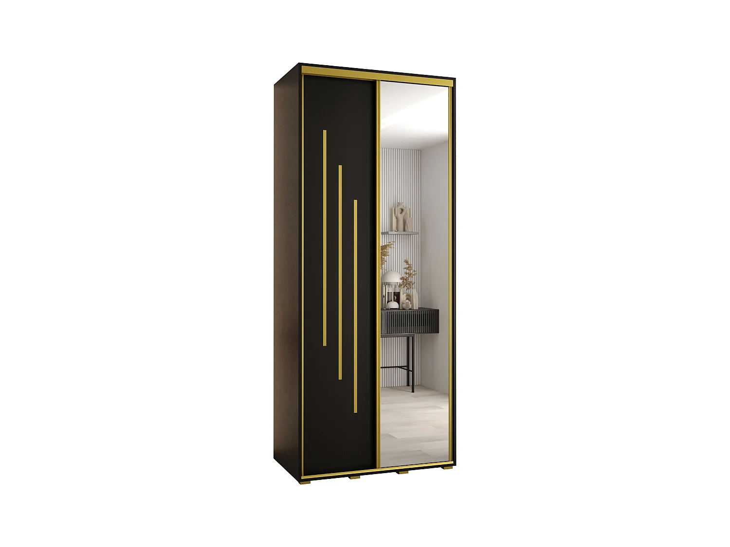 ARMOIRE DAVOS 9 À PORTES COULISSANTES 235,2/100/60 2 portes