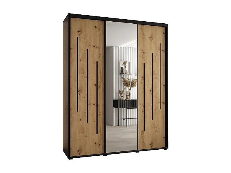 ARMOIRE DAVOS 9 À PORTES COULISSANTES 235,2/200/60 3 portes