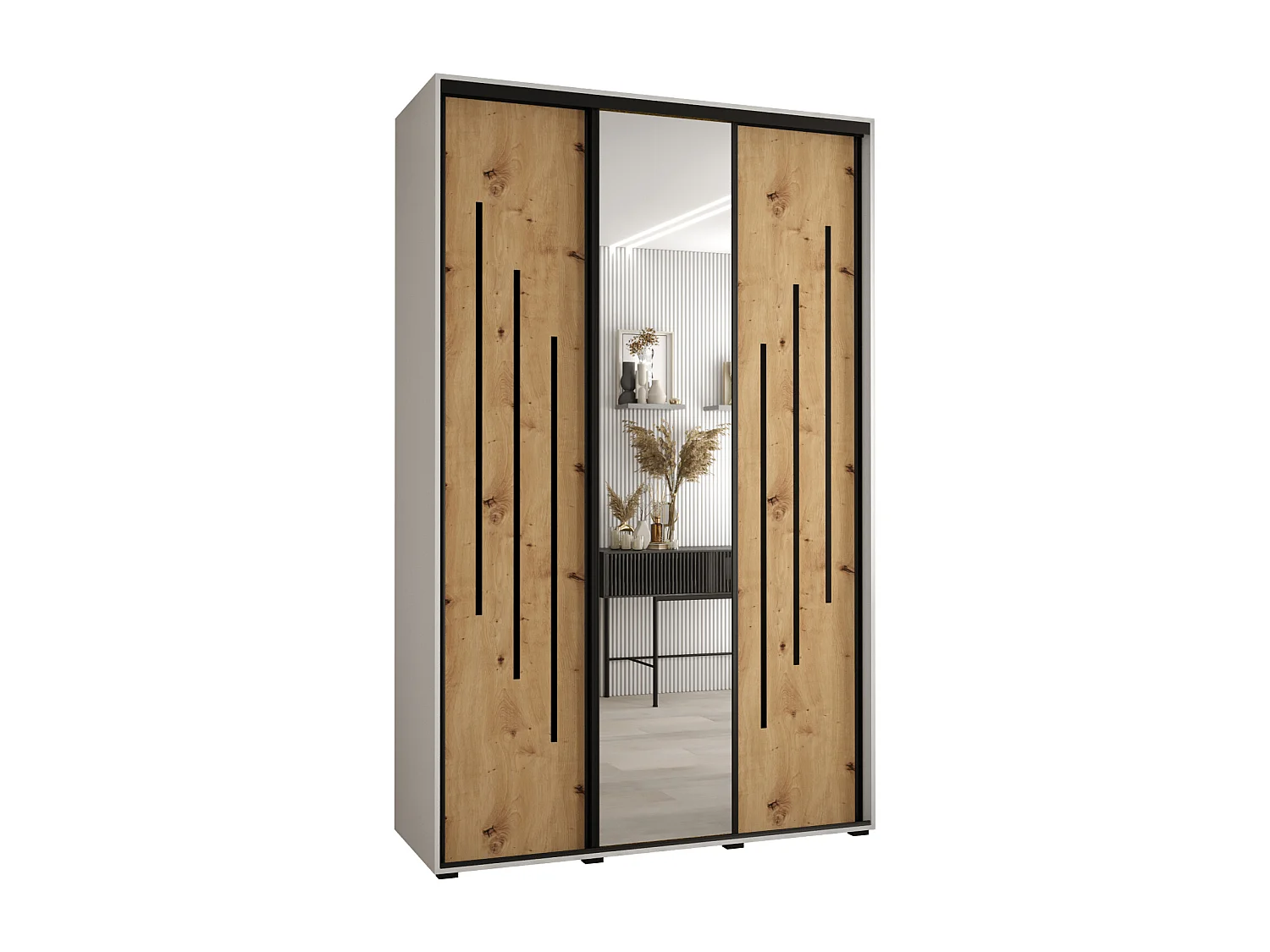 ARMOIRE DAVOS 9 À PORTES COULISSANTES 235,2/150/45 3 portes