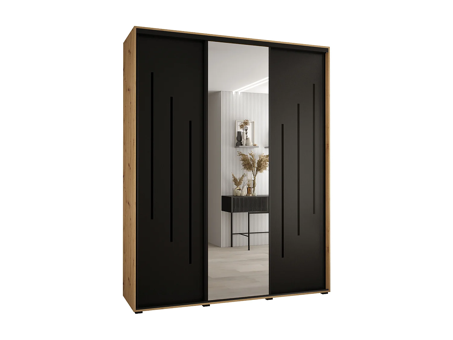 ARMOIRE DAVOS 9 À PORTES COULISSANTES 235,2/200/45 3 portes