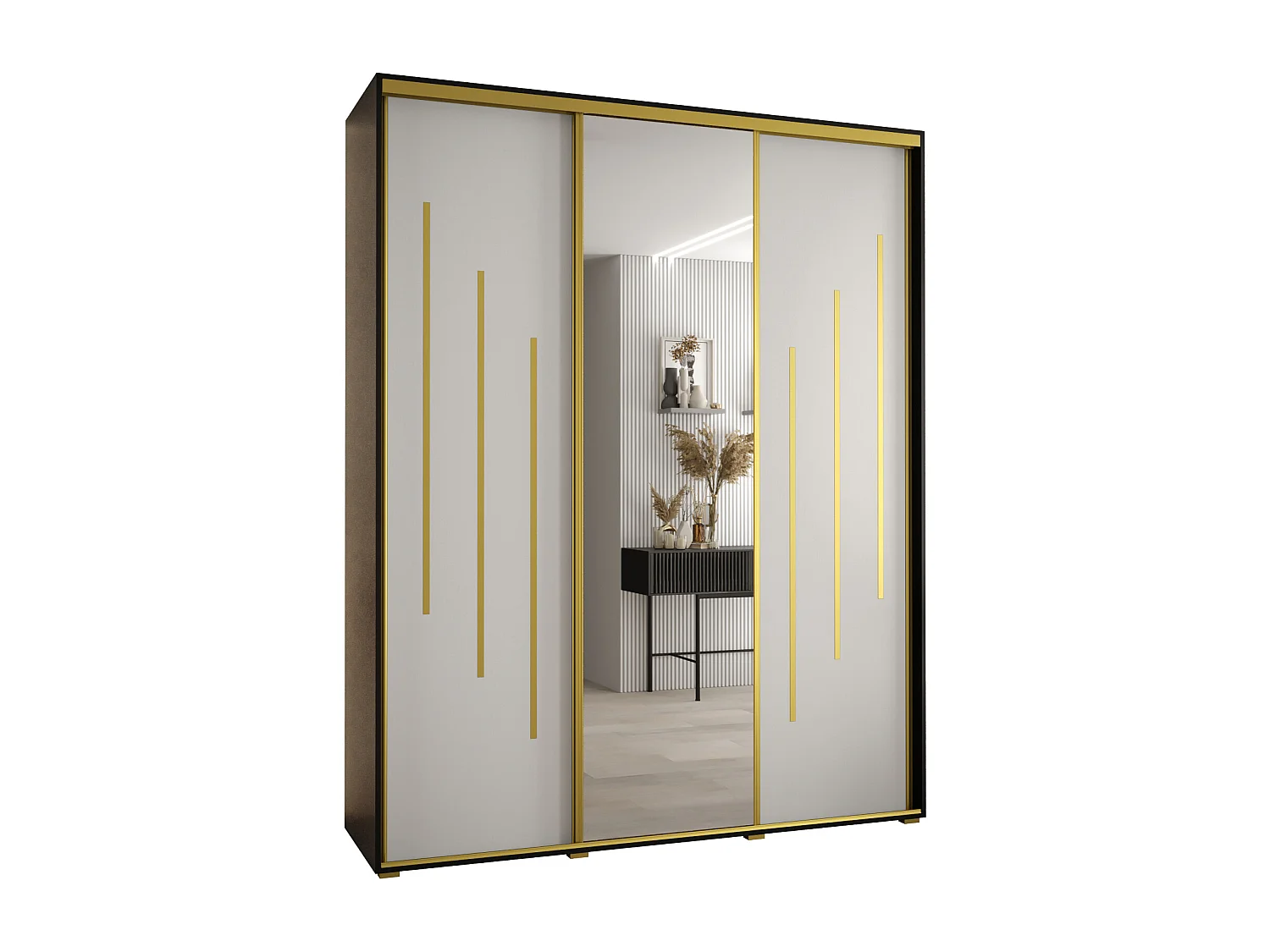 ARMOIRE DAVOS 9 À PORTES COULISSANTES 235,2/190/60 3 portes