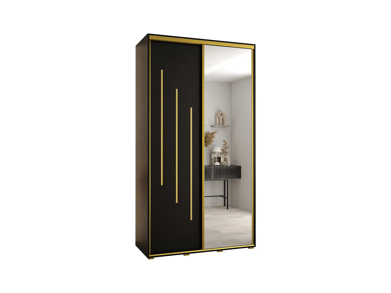 ARMOIRE DAVOS 9 À PORTES COULISSANTES 235,2/140/60 2 portes