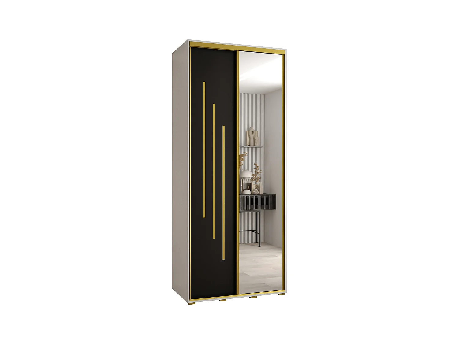ARMOIRE DAVOS 9 À PORTES COULISSANTES 235,2/100/60 2 portes