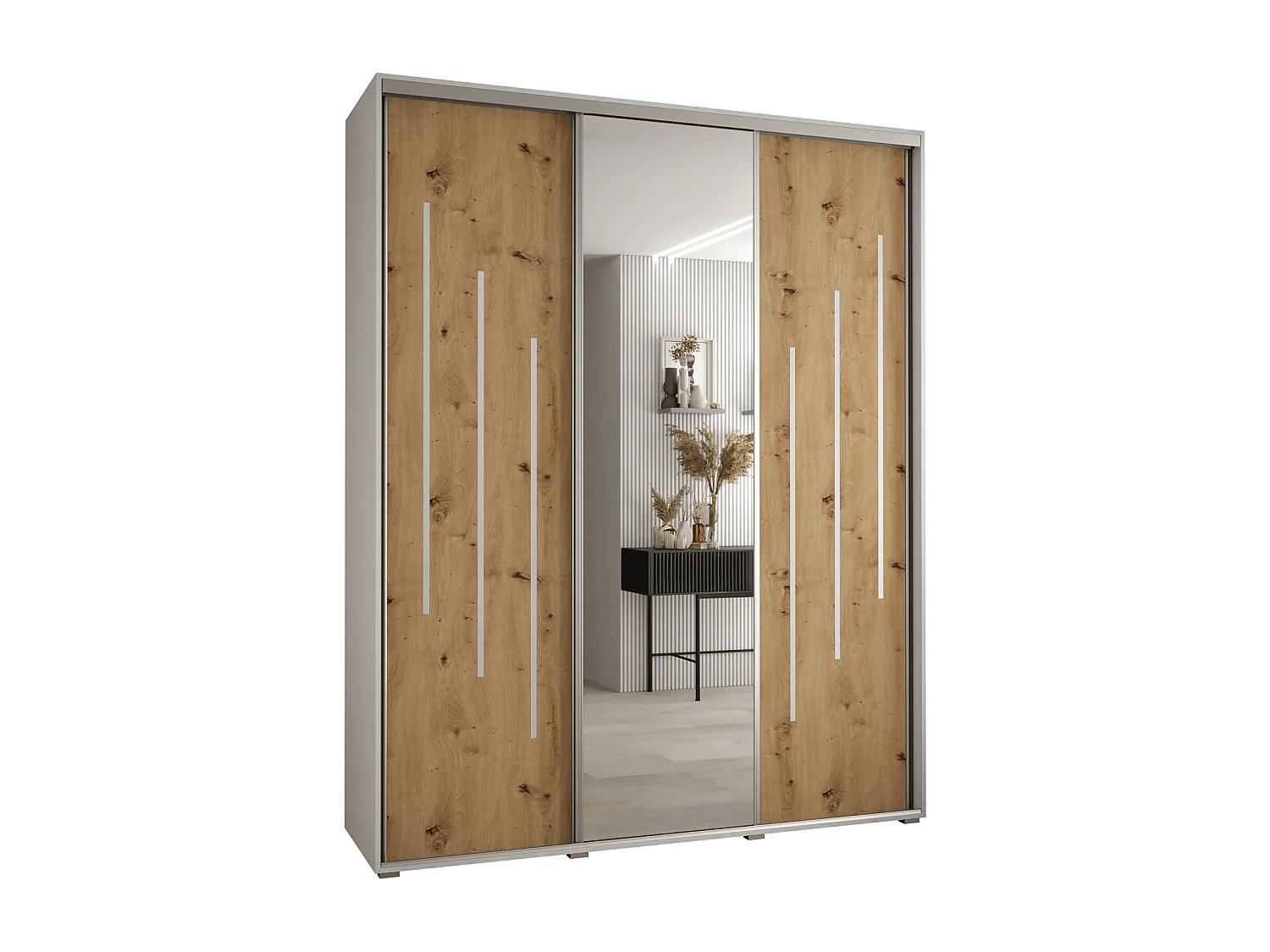 Armadio con ante a battente 235,2/190/60 3-porte