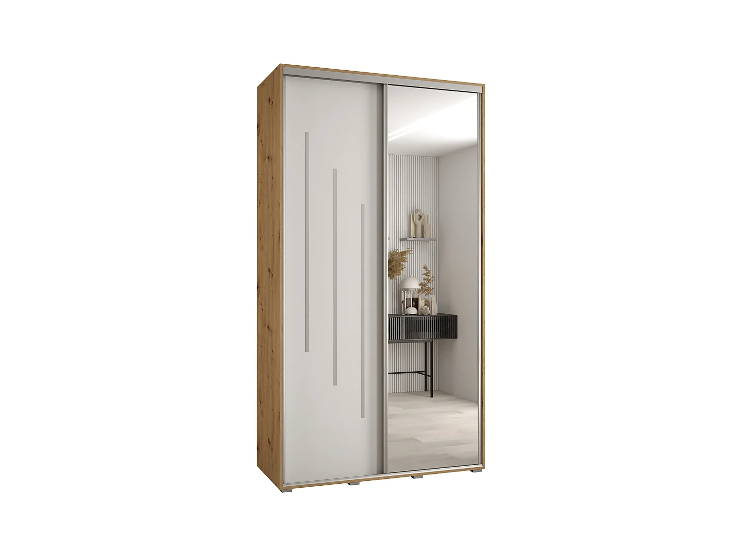 SCHWEBETÜRENSCHRANK 235,2/130/60 2-türig