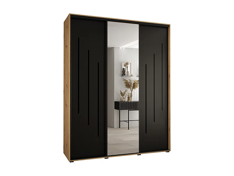 Armadio con ante a battente 235,2/200/60 3-porte