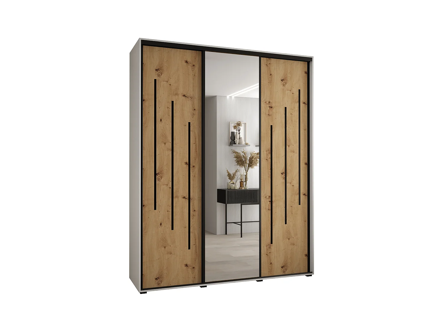 ARMOIRE DAVOS 9 À PORTES COULISSANTES 235,2/190/45 3 portes