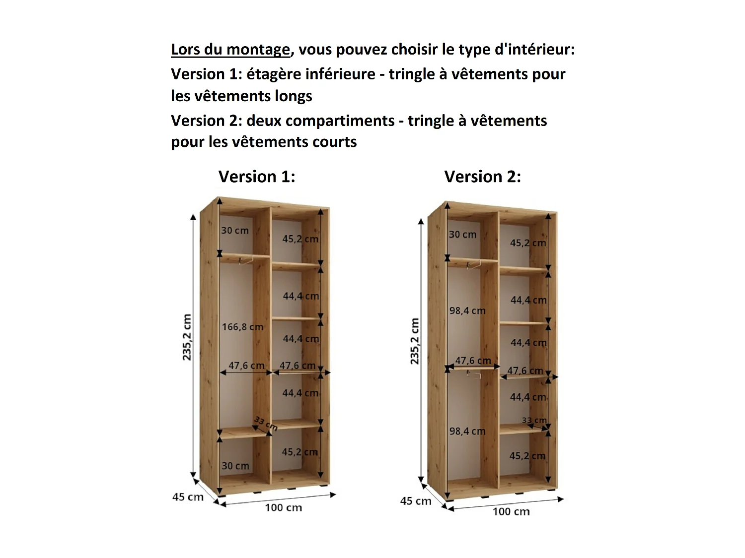 ARMADIO CON PORTE SCORREVOLI DAVOS 9 235,2/100/45 2 porta (Artisan/Nero/Argento)