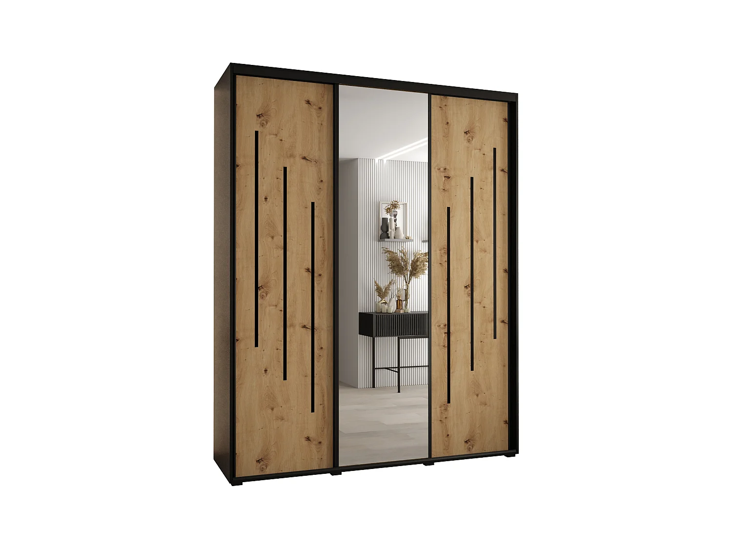 ARMOIRE DAVOS 9 À PORTES COULISSANTES 235,2/200/45 3 portes