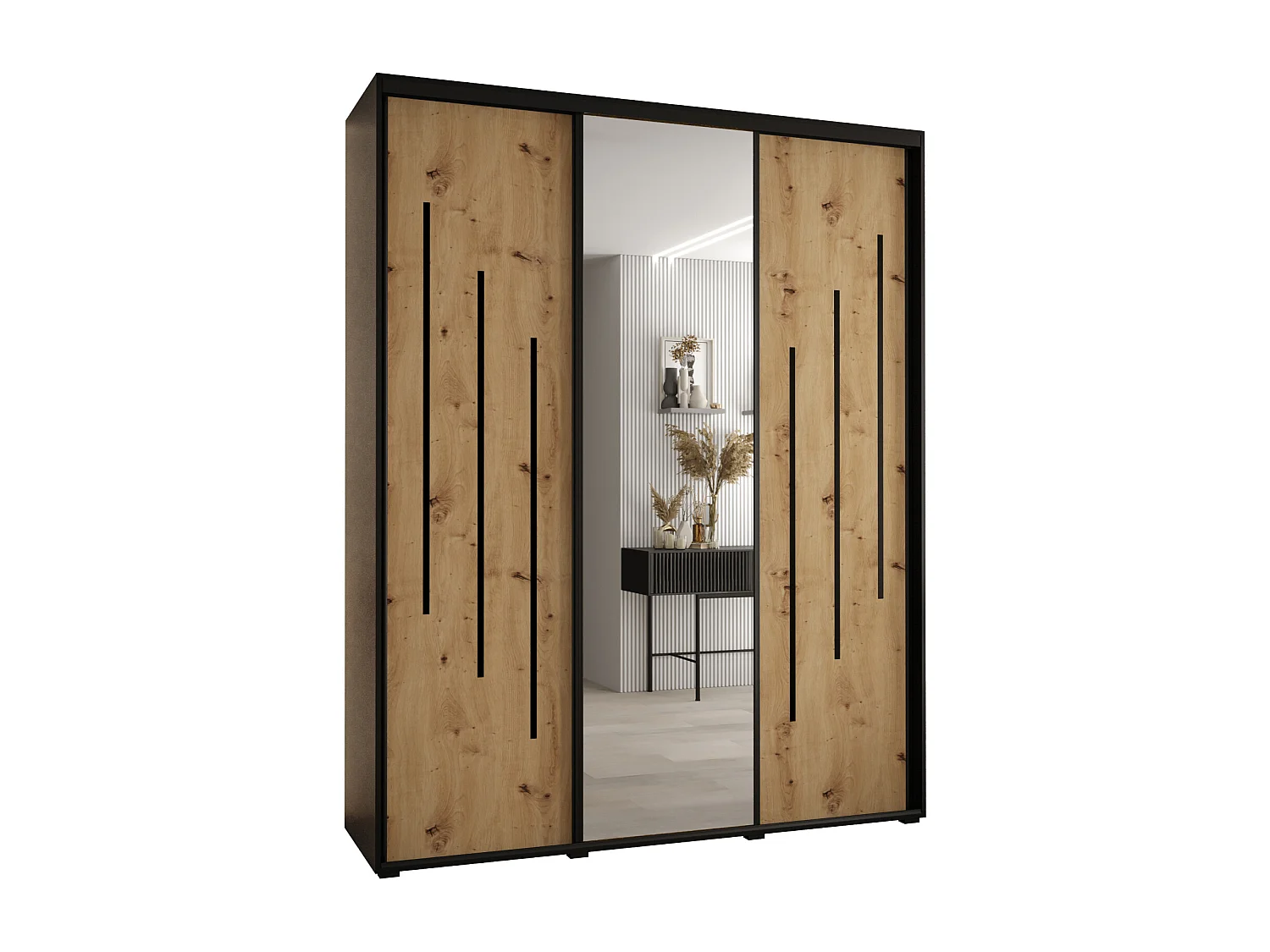 ARMOIRE DAVOS 9 À PORTES COULISSANTES 235,2/200/45 3 portes