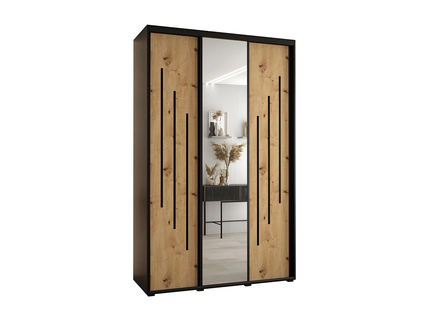 ARMOIRE DAVOS 9 À PORTES COULISSANTES 235,2/160/60 3 portes