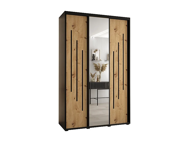 ARMOIRE DAVOS 9 À PORTES COULISSANTES 235,2/160/60 3 portes