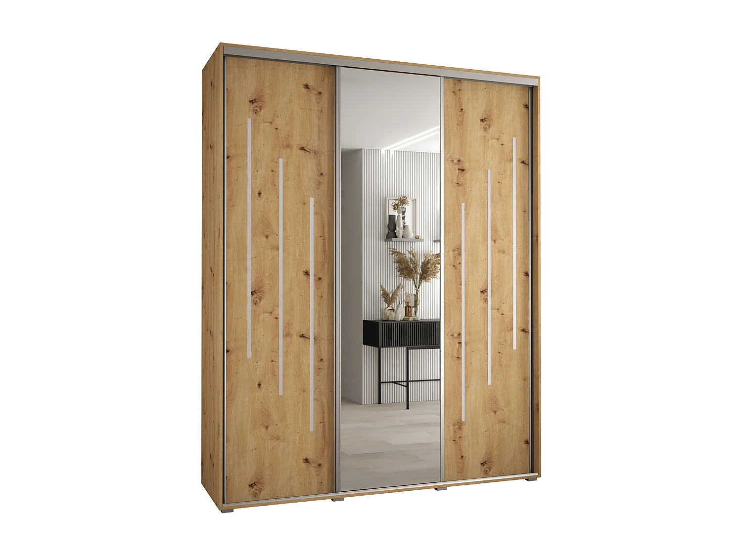 ARMOIRE DAVOS 9 À PORTES COULISSANTES 235,2/200/60 3 portes