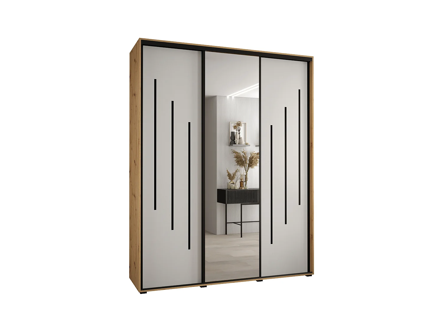 SCHWEBETÜRENSCHRANK 235,2/200/45 3-türig