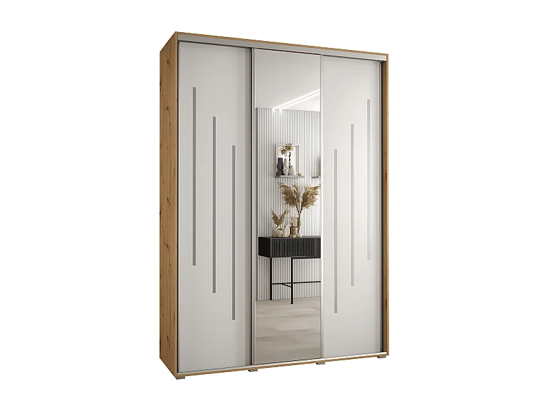 ARMOIRE DAVOS 9 À PORTES COULISSANTES 235,2/170/60 3 portes