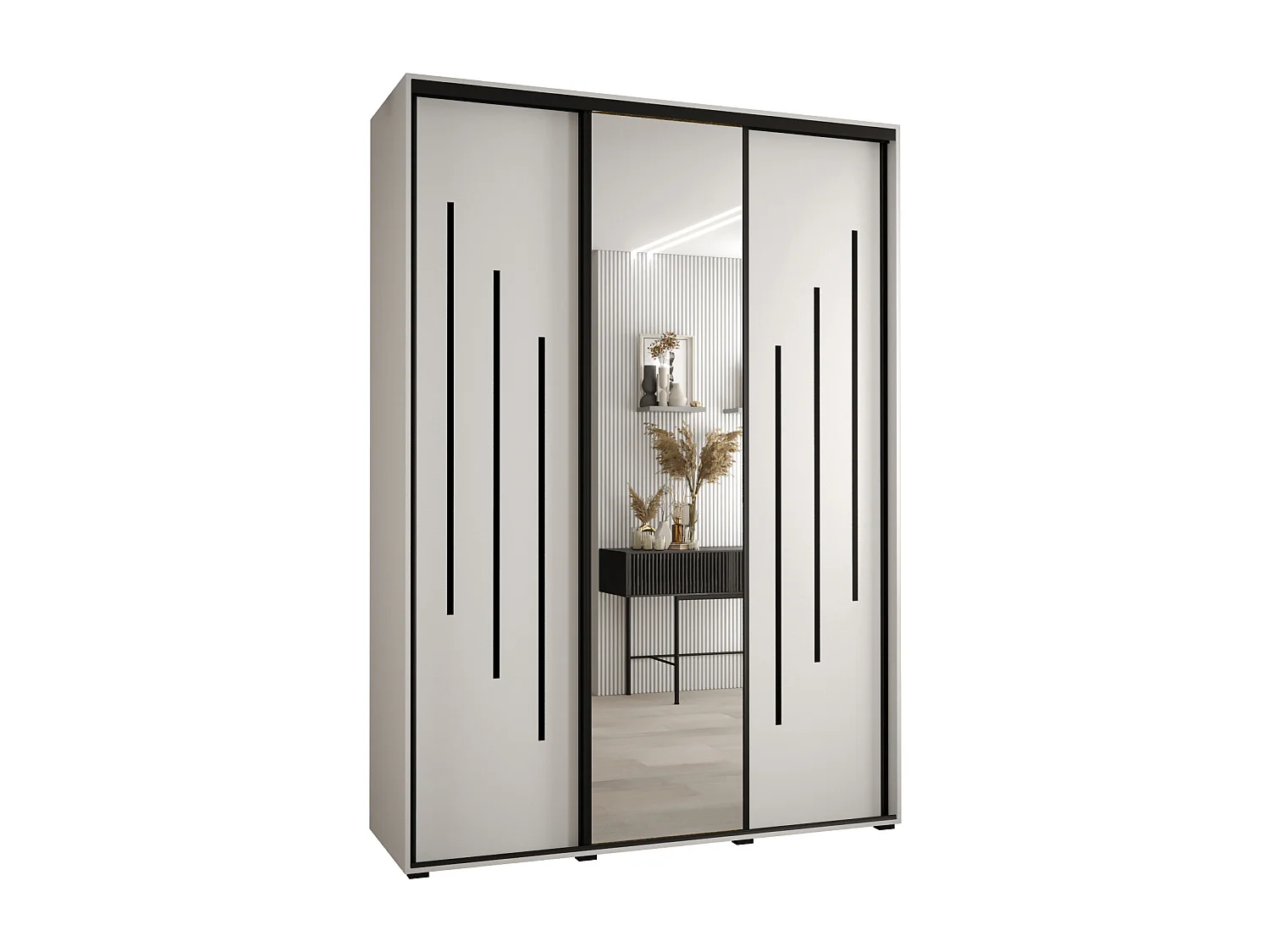 ARMOIRE DAVOS 9 À PORTES COULISSANTES 235,2/180/60 3 portes