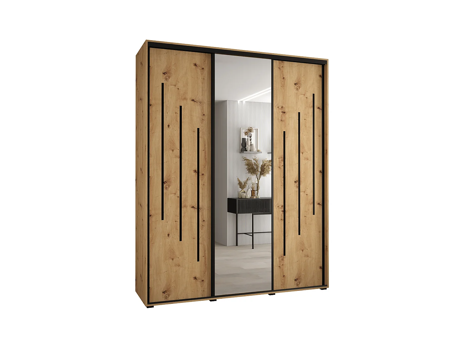 ARMOIRE DAVOS 9 À PORTES COULISSANTES 235,2/190/45 3 portes
