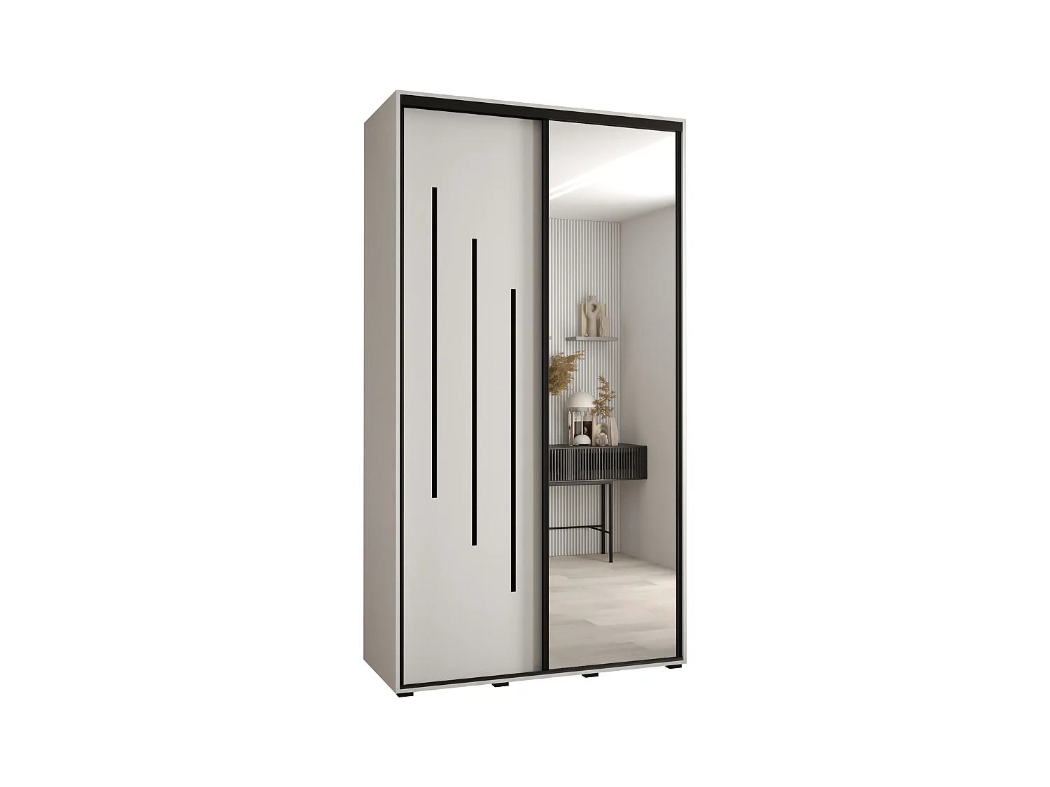 ARMOIRE DAVOS 9 À PORTES COULISSANTES 235,2/140/60 2 portes