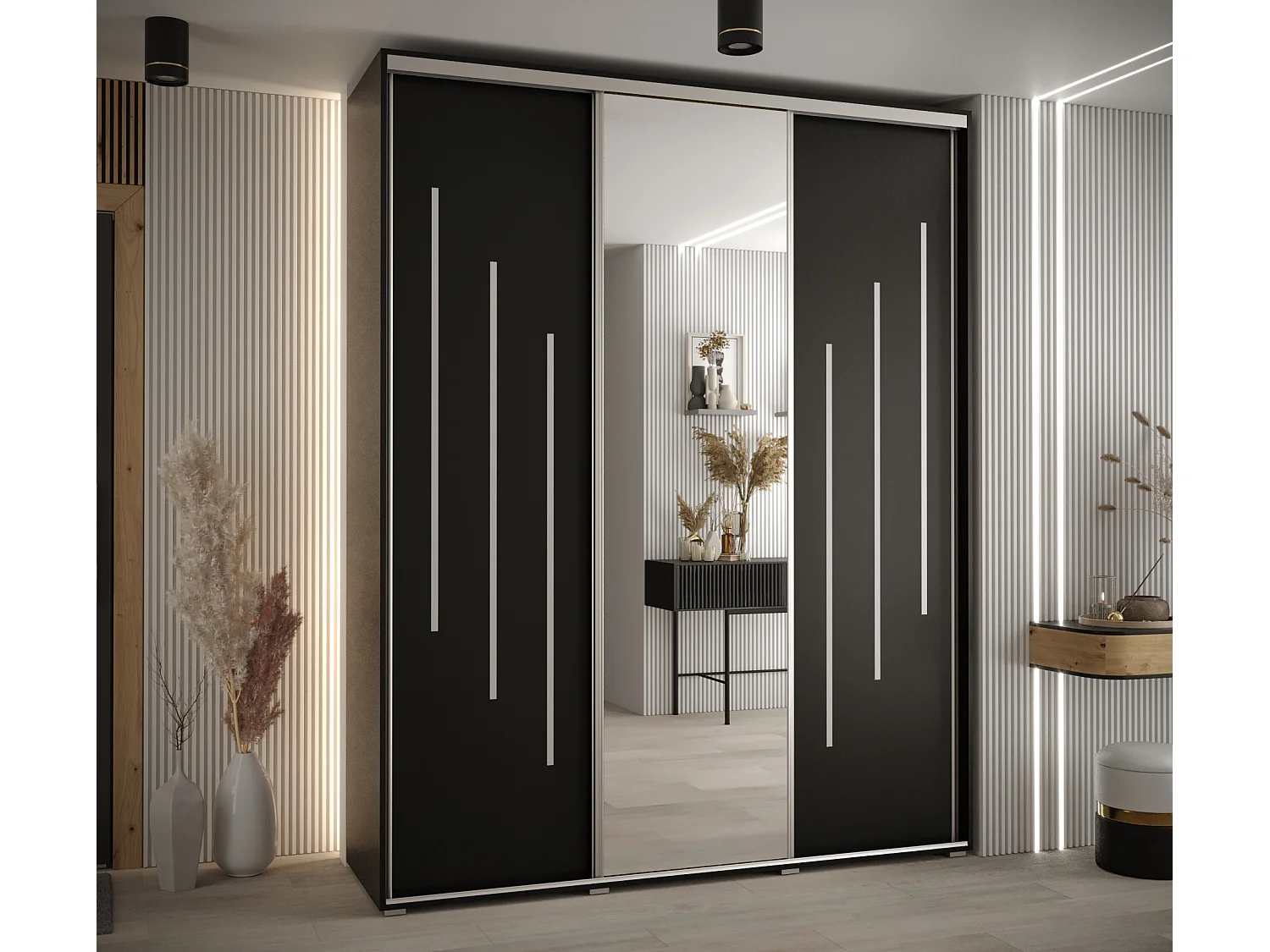 Armadio con ante a battente 235,2/190/60 3-porte