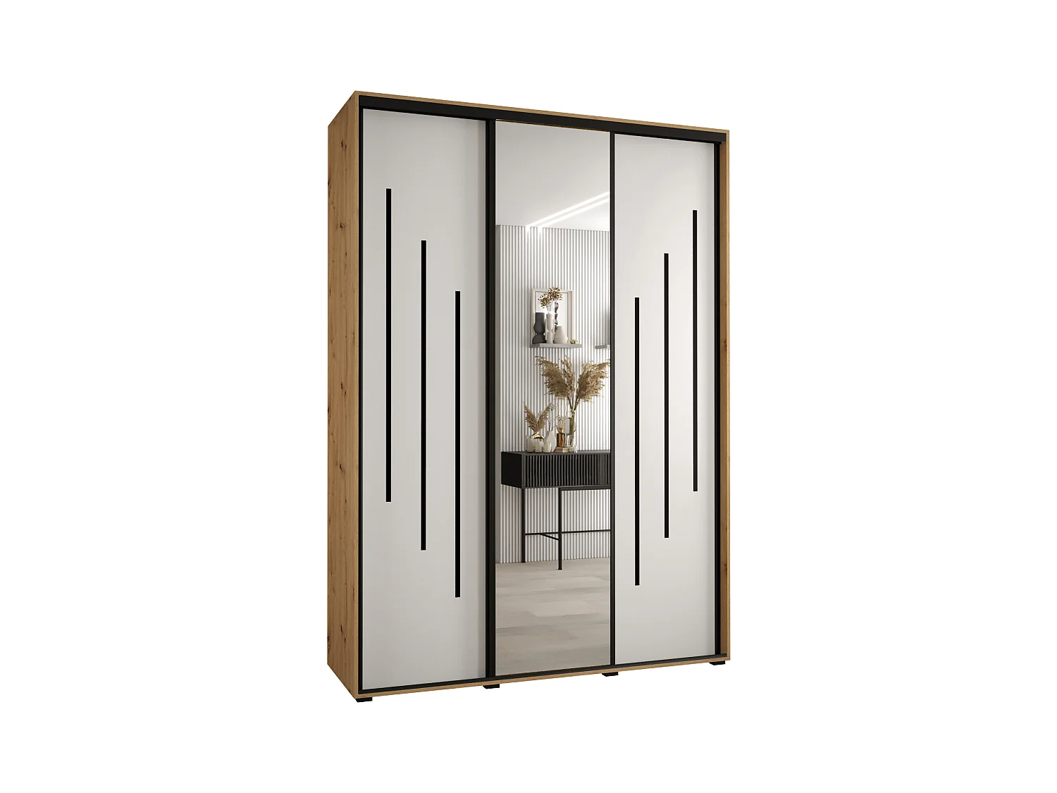 SCHWEBETÜRENSCHRANK 235,2/180/60 3-türig