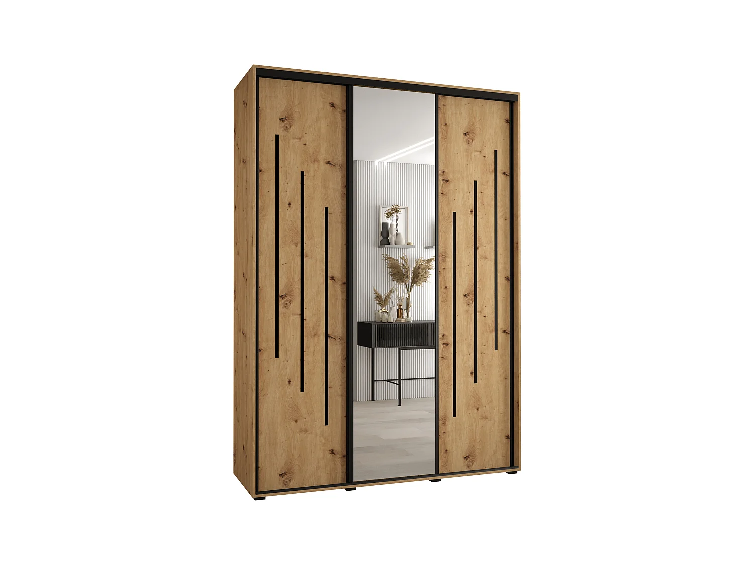 SCHWEBETÜRENSCHRANK 235,2/170/60 3-türig