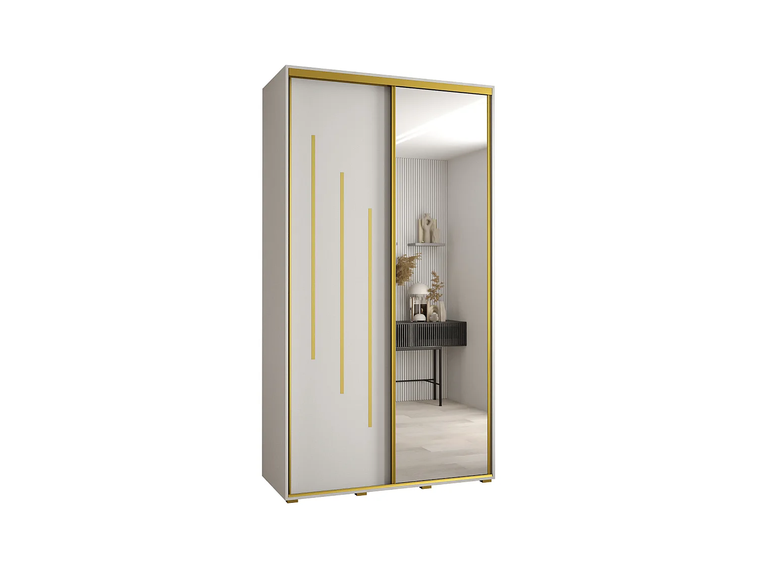 ARMOIRE DAVOS 9 À PORTES COULISSANTES 235,2/140/60 2 portes