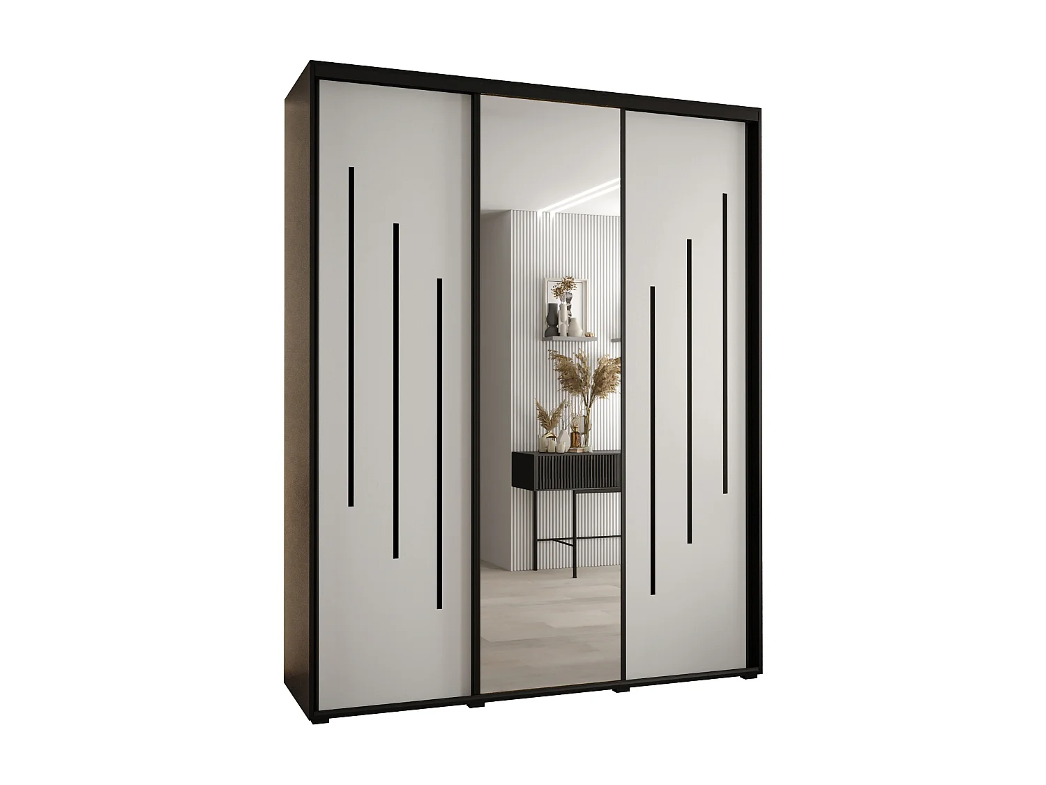 SCHWEBETÜRENSCHRANK 235,2/200/60 3-türig