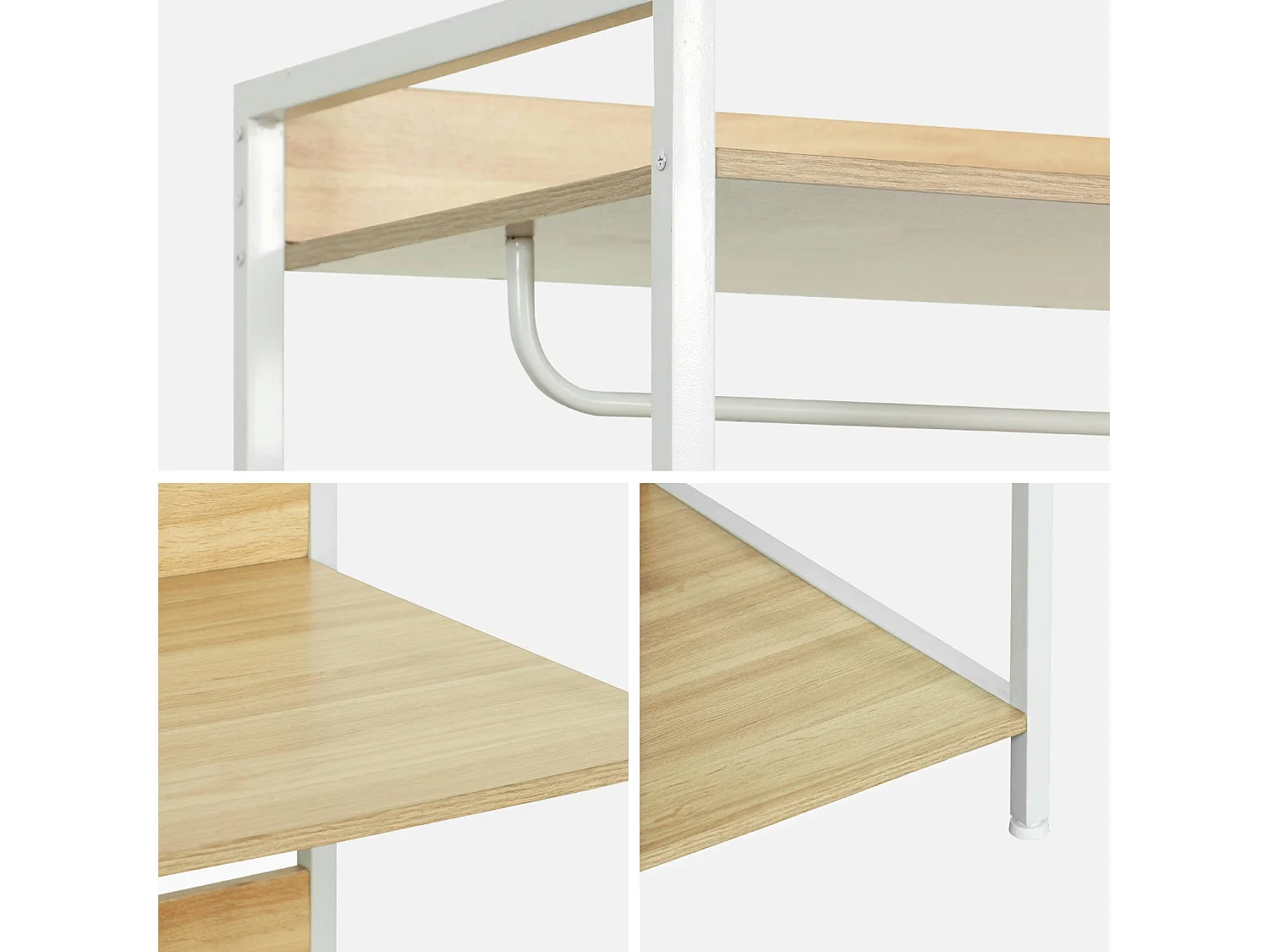 Module dressing blanc avec 1 penderie et 3 étagères. L 60 x P 48 x H 190 cm