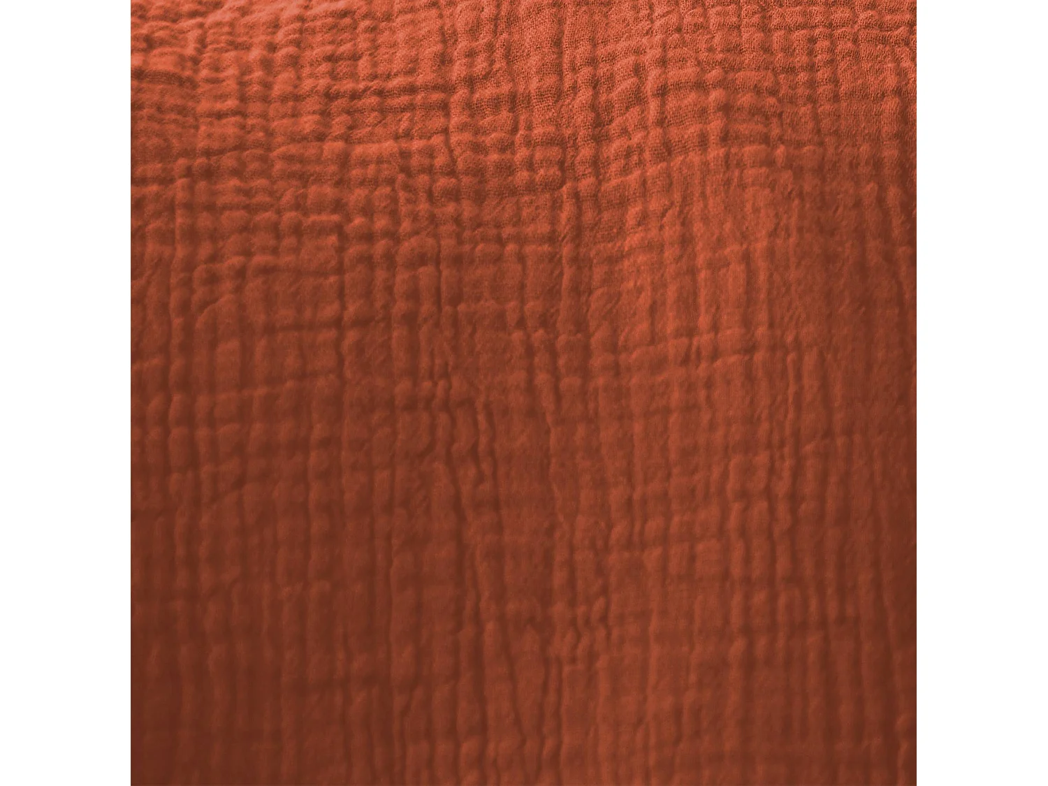 Cortinas de gasa de algodón, set de 2 ocre rojo