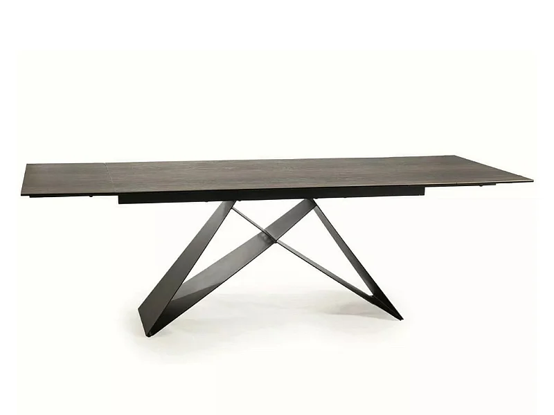 Tavolo da pranzo di design allungabile con piano in ceramica Legno 160-240 cm Holly