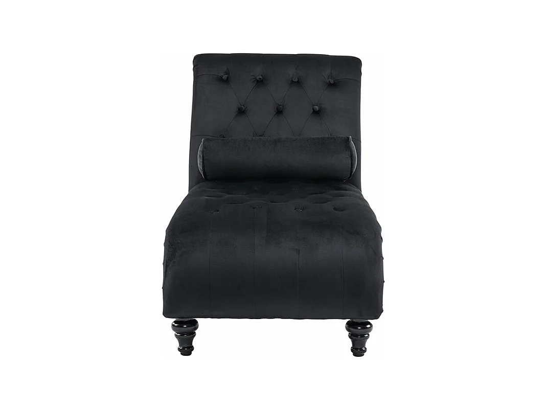 Chaise longue, chaise longue, chaise longue met koperen nagels aan de zijkanten, met lendenkussen