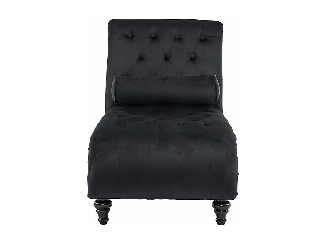 Chaise longue, chaise longue, chaise longue met koperen nagels aan de zijkanten, met lendenkussen