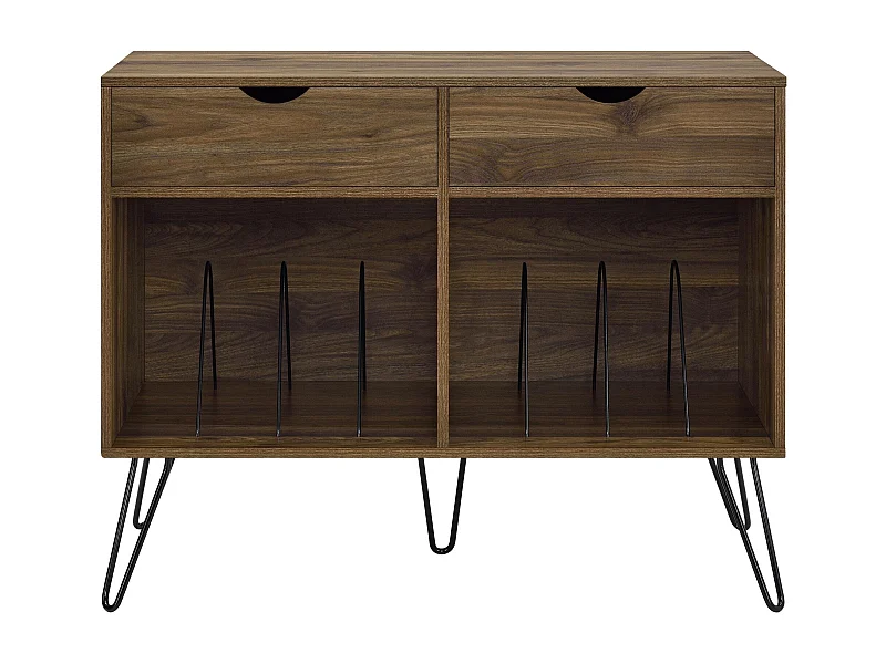 Concord | Meuble de rangement avec 2 tiroirs en aspect noyer