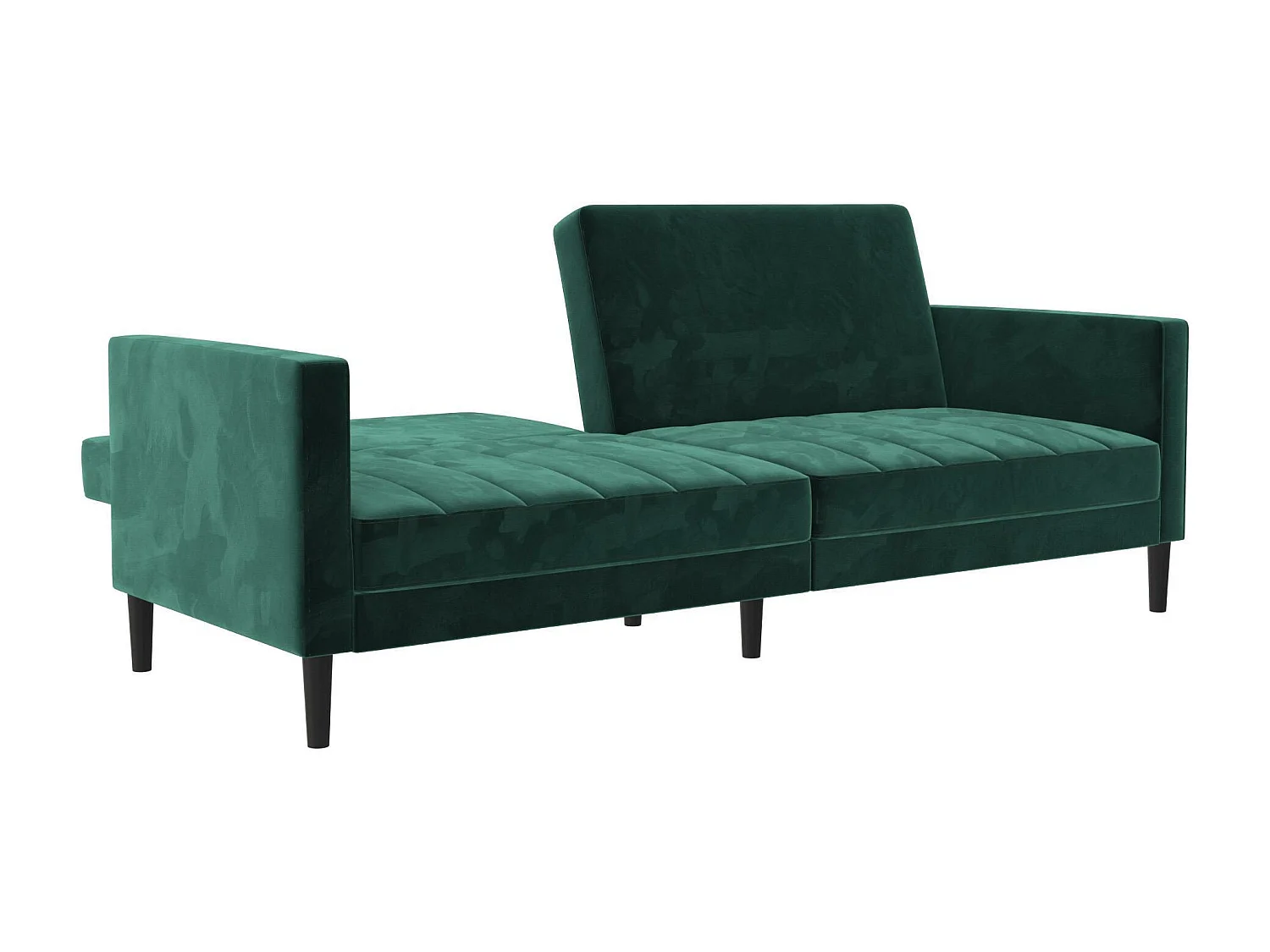 Liam | Divano letto 3 posti in velluto verde