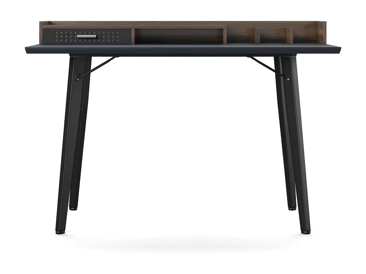 Memphis | Escritorio con 1 cajón en efecto madera gris