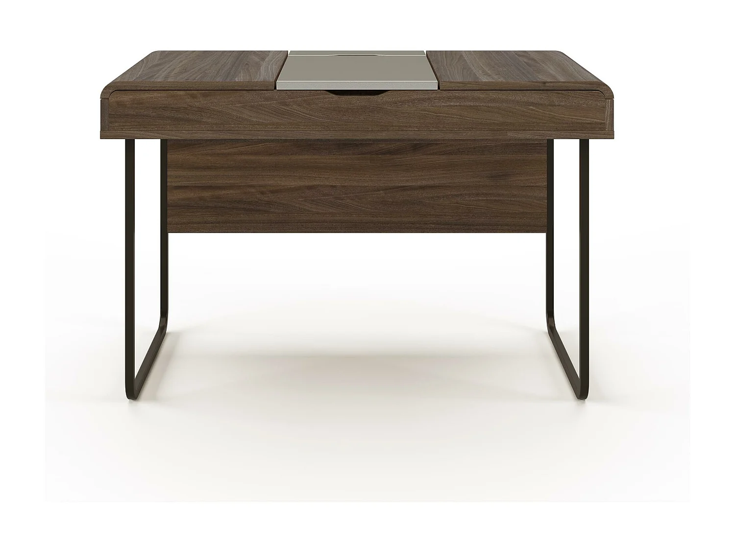 Dorset | Bureau avec rangement en aspect noyer