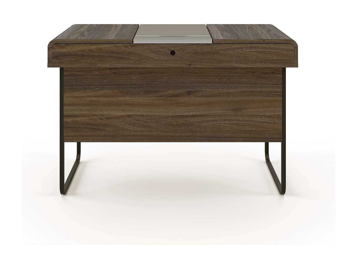 Dorset | Bureau avec rangement en aspect noyer
