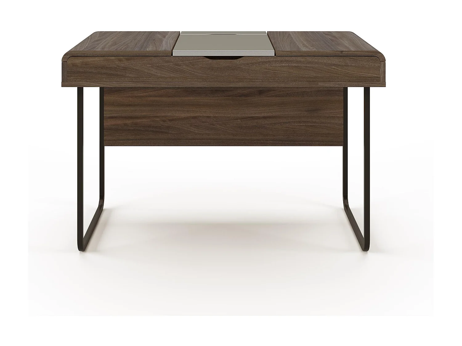 Dorset | Bureau avec rangement en aspect noyer