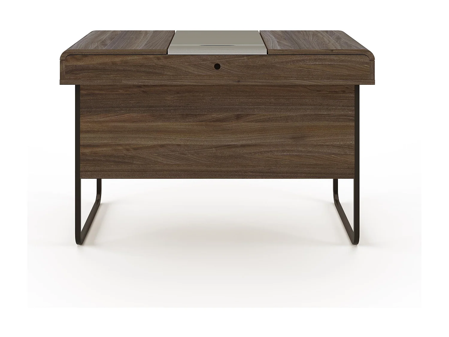 Dorset | Bureau avec rangement en aspect noyer