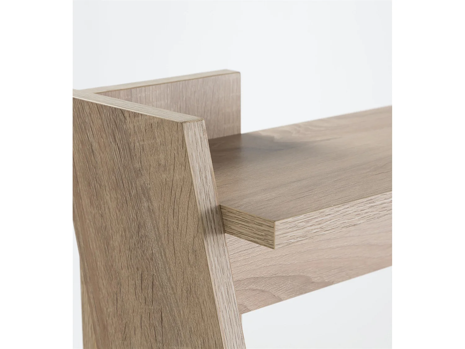 Arizona | Bureau avec 1 étagère en aspect chêne