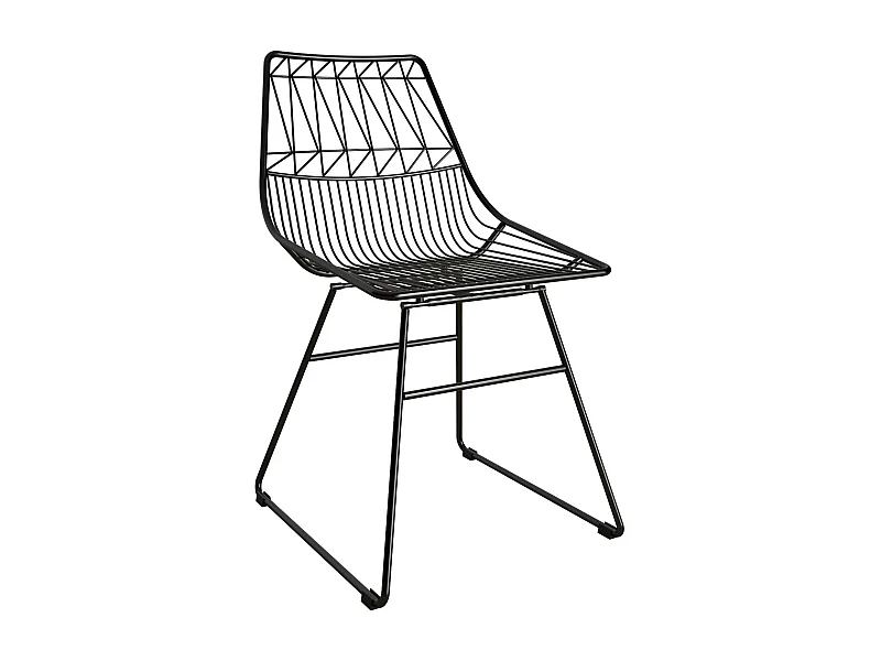 Astrid | Silla de comedor en metal negro