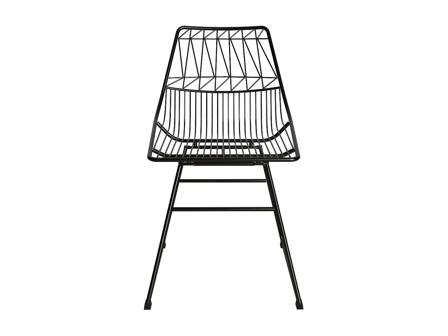 Astrid | Chaise de salle à manger en métal noir