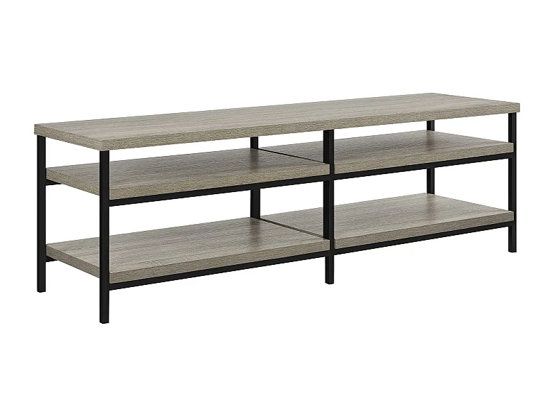 Elmwood | Mobile TV con 4 ripiani in effetto rovere