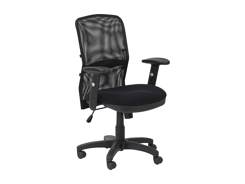 DAKOTA | Chaise de bureau avec dossier en maille en noir