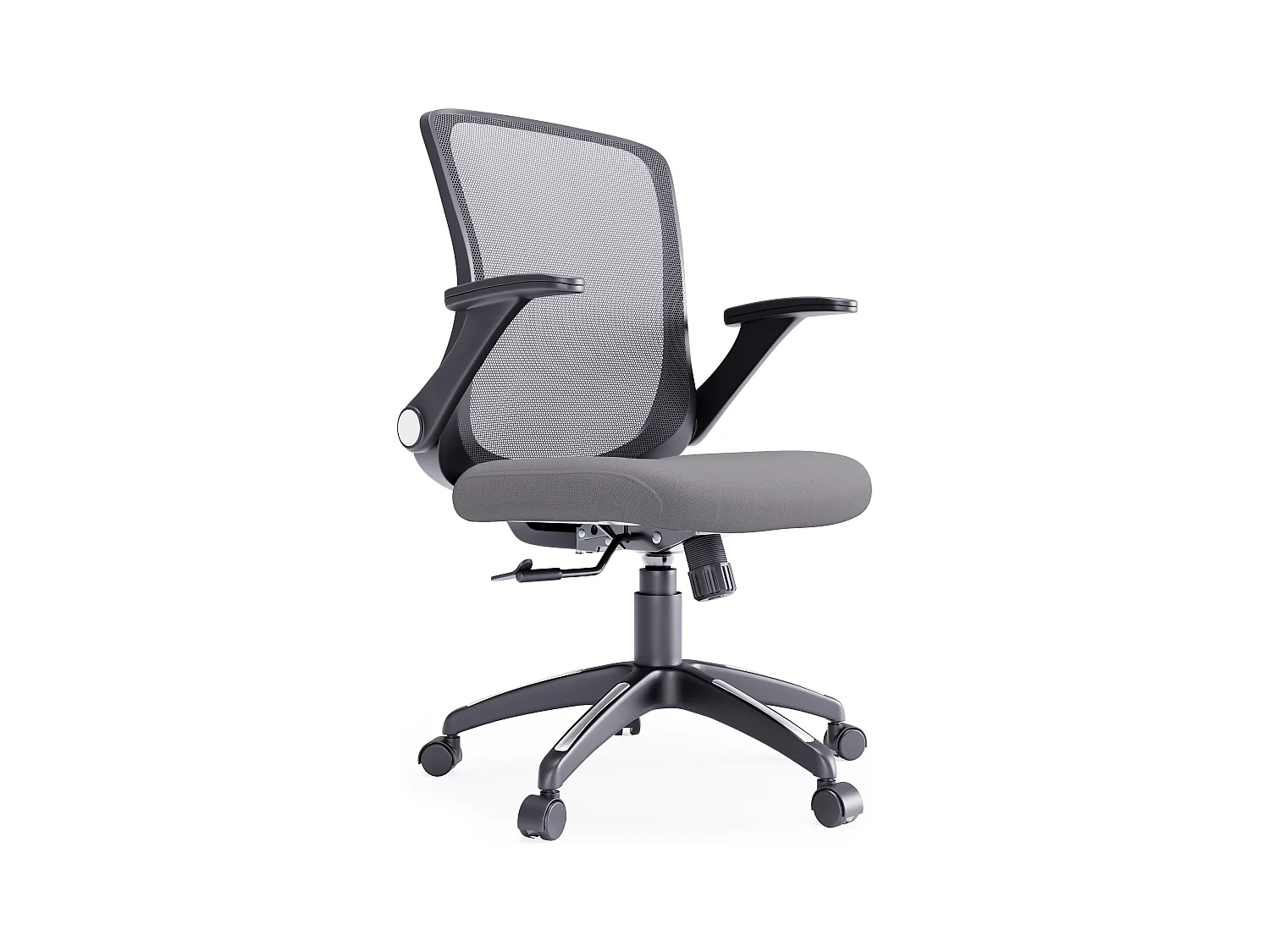 Toronto | Chaise de bureau en tissu gris