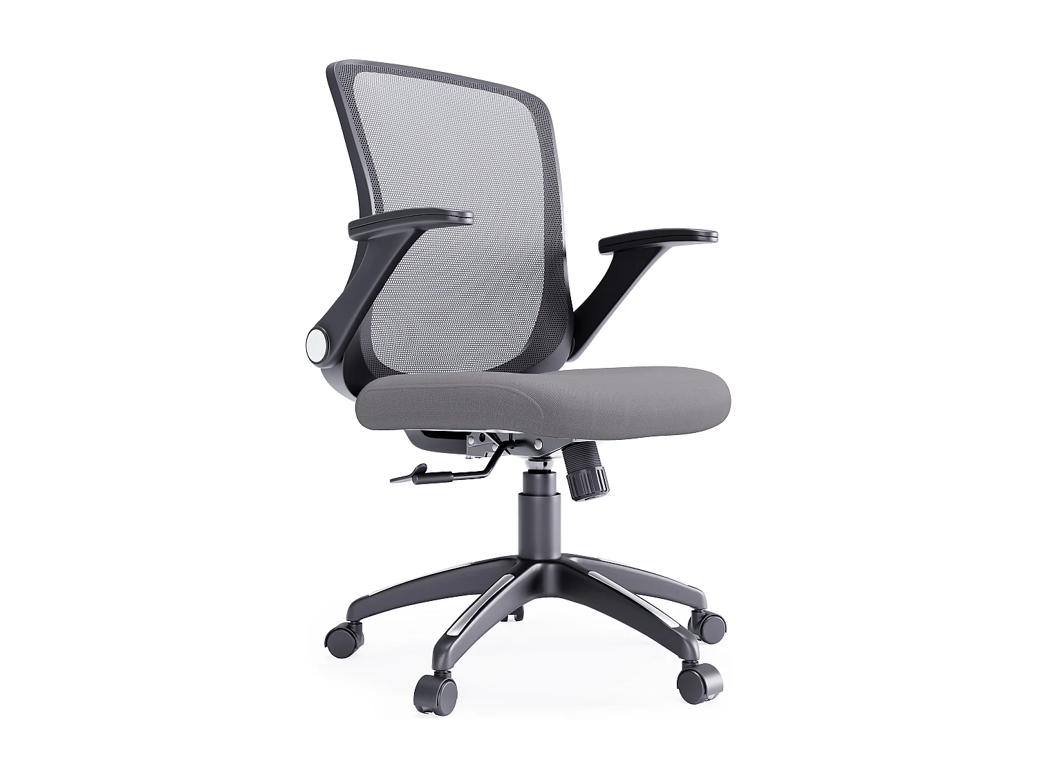 Toronto | Chaise de bureau en tissu gris