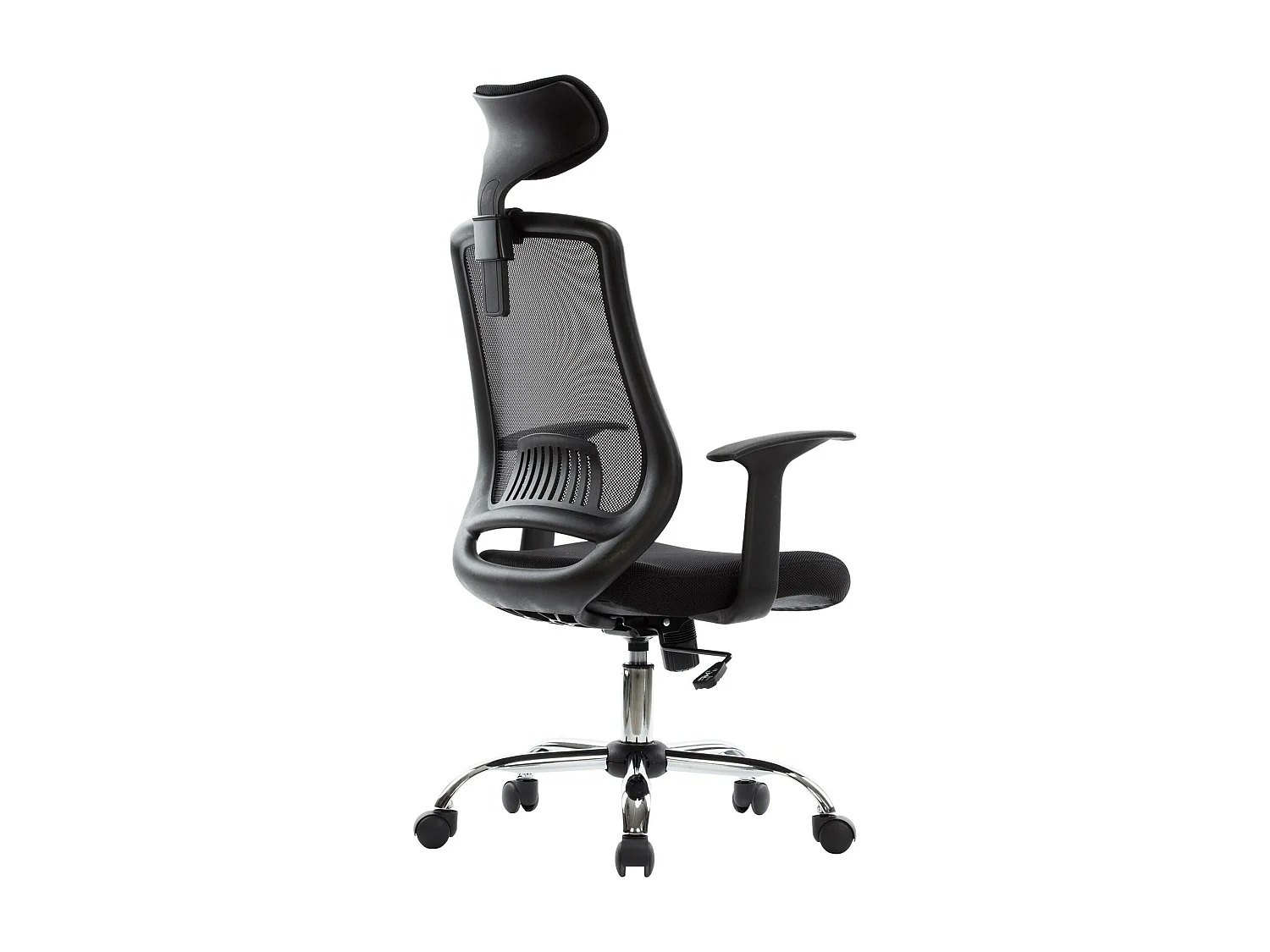 Florida | Chaise de bureau avec dossier en maille en noir