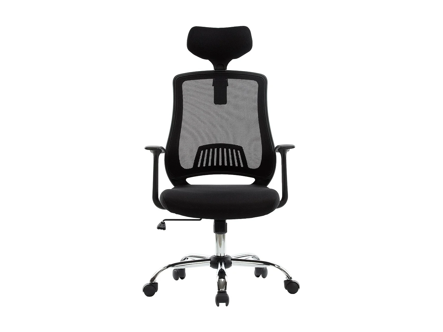 Florida | Chaise de bureau avec dossier en maille en noir