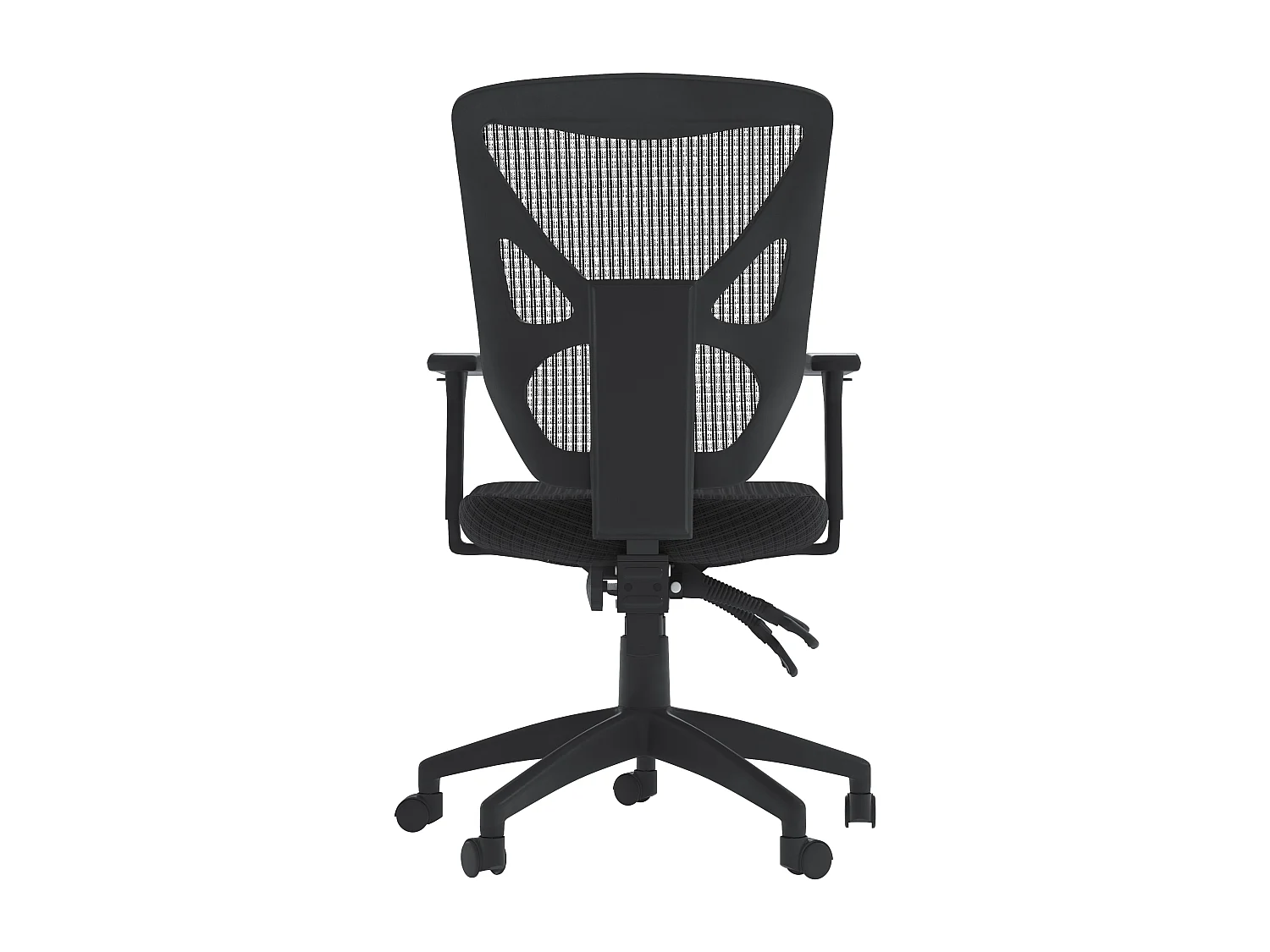 Hudson | Chaise de bureau en tissu noir